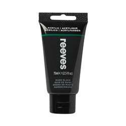 505006 - REEVES ACRYLIC ARTIST PAINT 75ml Mars Black